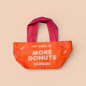 Rare Limited Edition Dunkin’ "My Goal Is More Donuts" Mini Tote